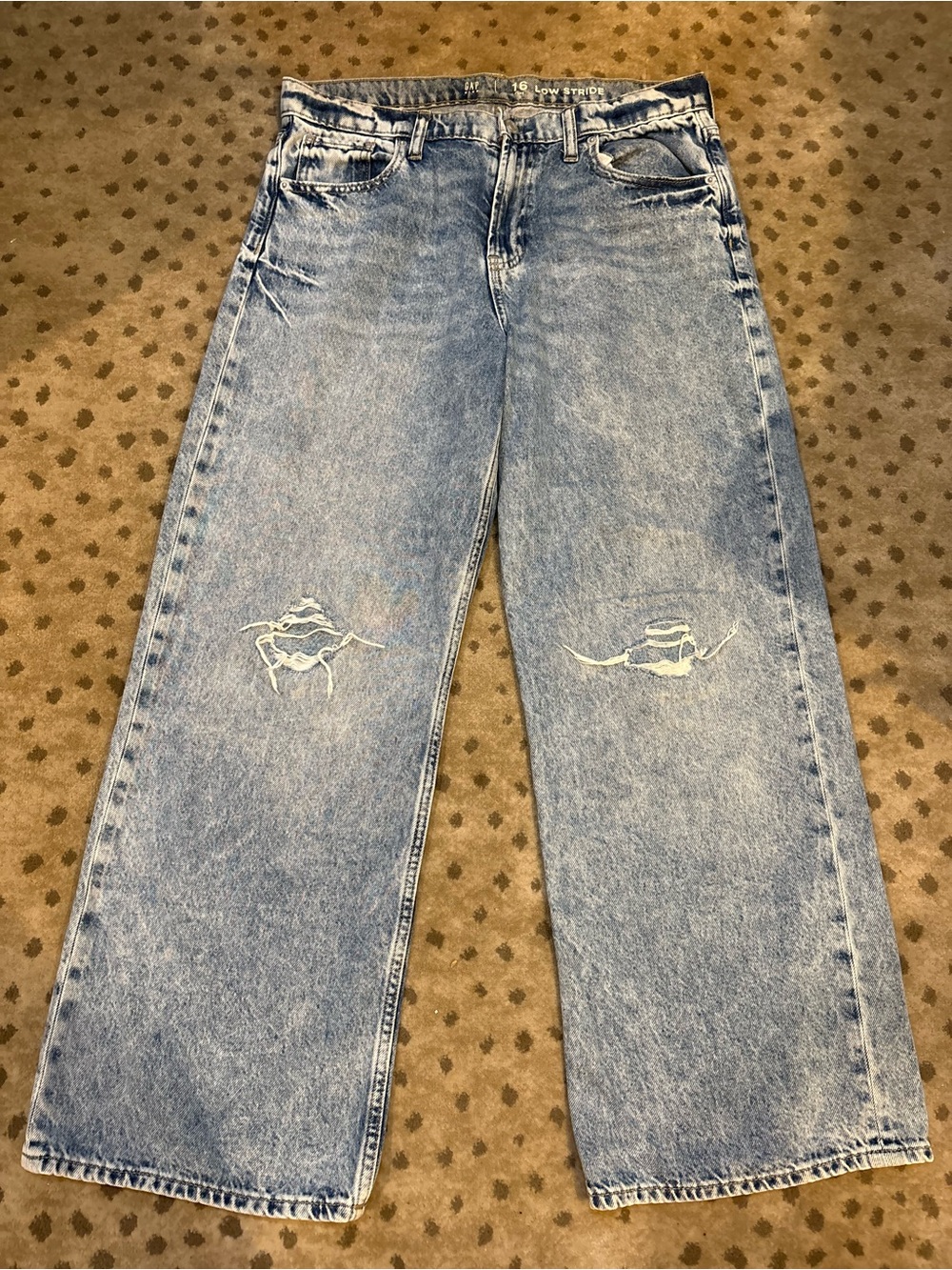 Gap kids low stride wide leg Jean size 16 plus